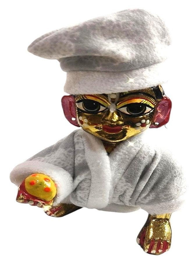 Partish Laddu Gopal Winter Night Suit | Night Suit for Ladoo Gopal | Kanha Ji | Bal Gopal | Thankur Ji (Size 1, Pack of 4) - Image 4